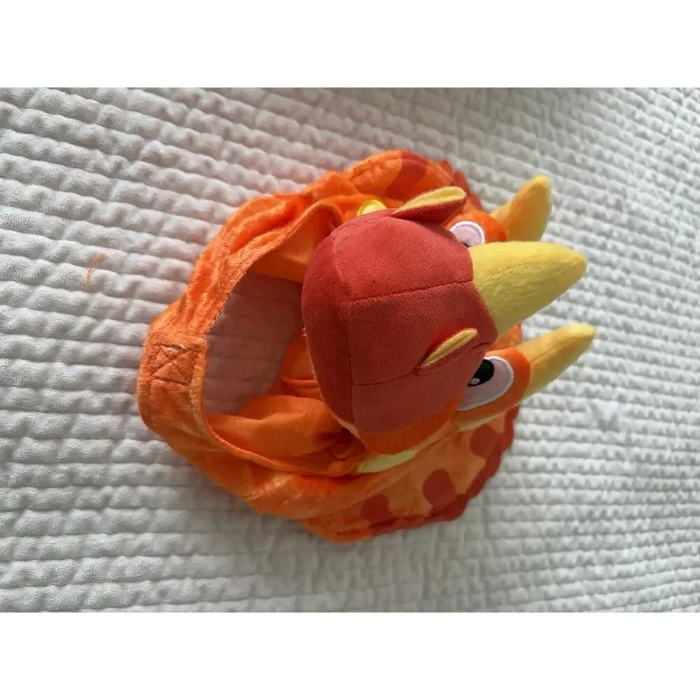 Spooktacular creations Toddler Triceratops Costume - Size 18-24 mo - Orange rare
